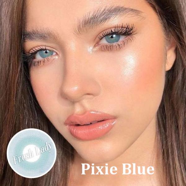 Pixie Blue - Цветни контактни лещи С ДИОПТЪР