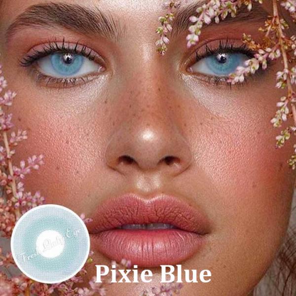 Pixie Blue - Цветни контактни лещи С ДИОПТЪР
