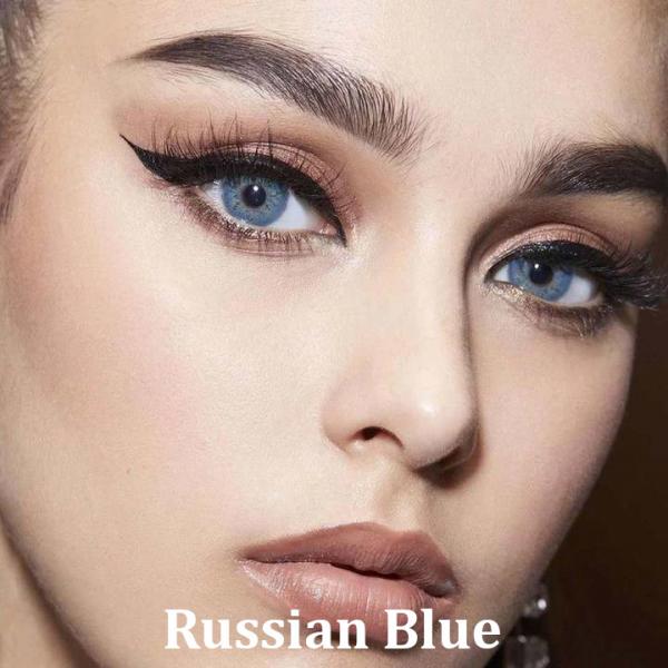 Russian Blue - Еднодневни цветни контактни лещи 